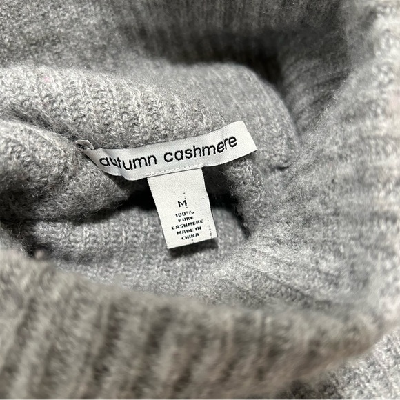 Autumn Cashmere Brenton Striped Funnel Neck sweater - Size M - Picture 6 of 8